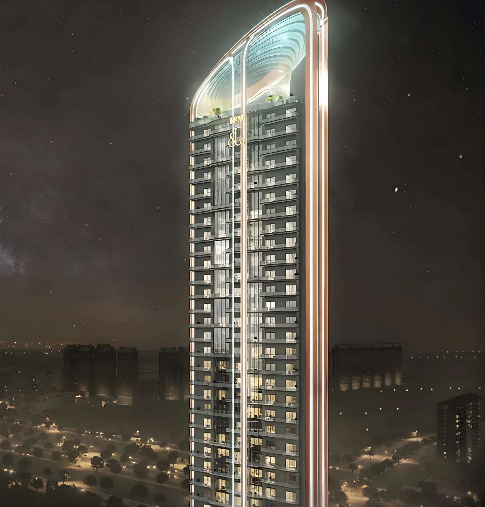 M3M Jacob & Co Residences — night view